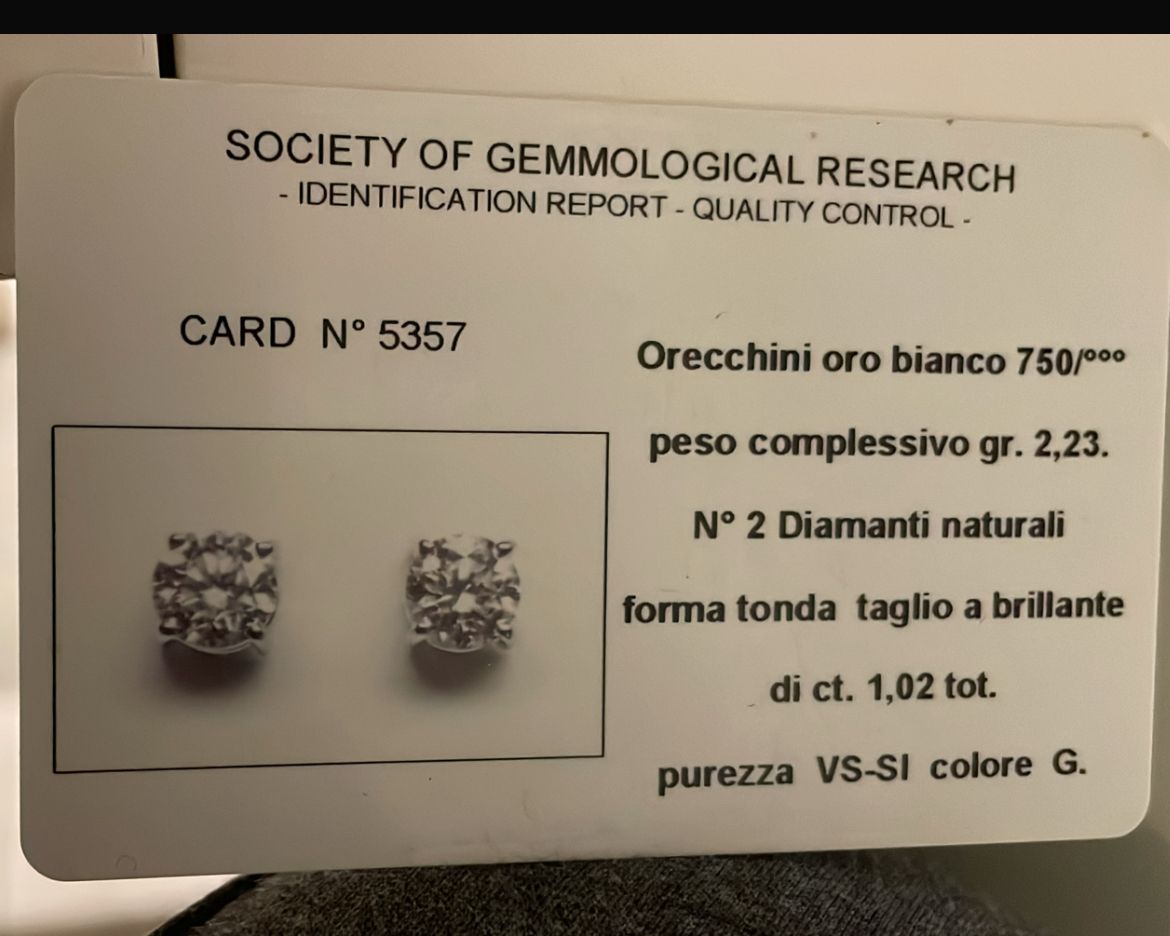 Orecchini punto luce cod. 0024