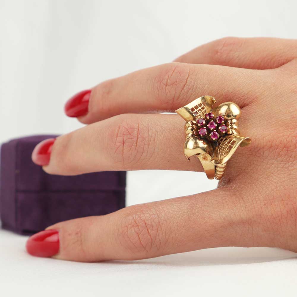 Anello anni ''40 cod. 7357 - Oro Tesori