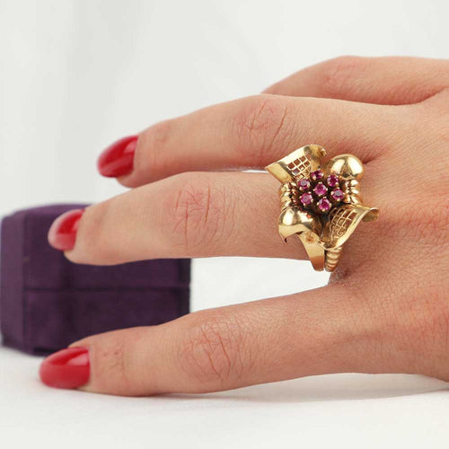 Anello anni ''40 cod. 7357 - Oro Tesori