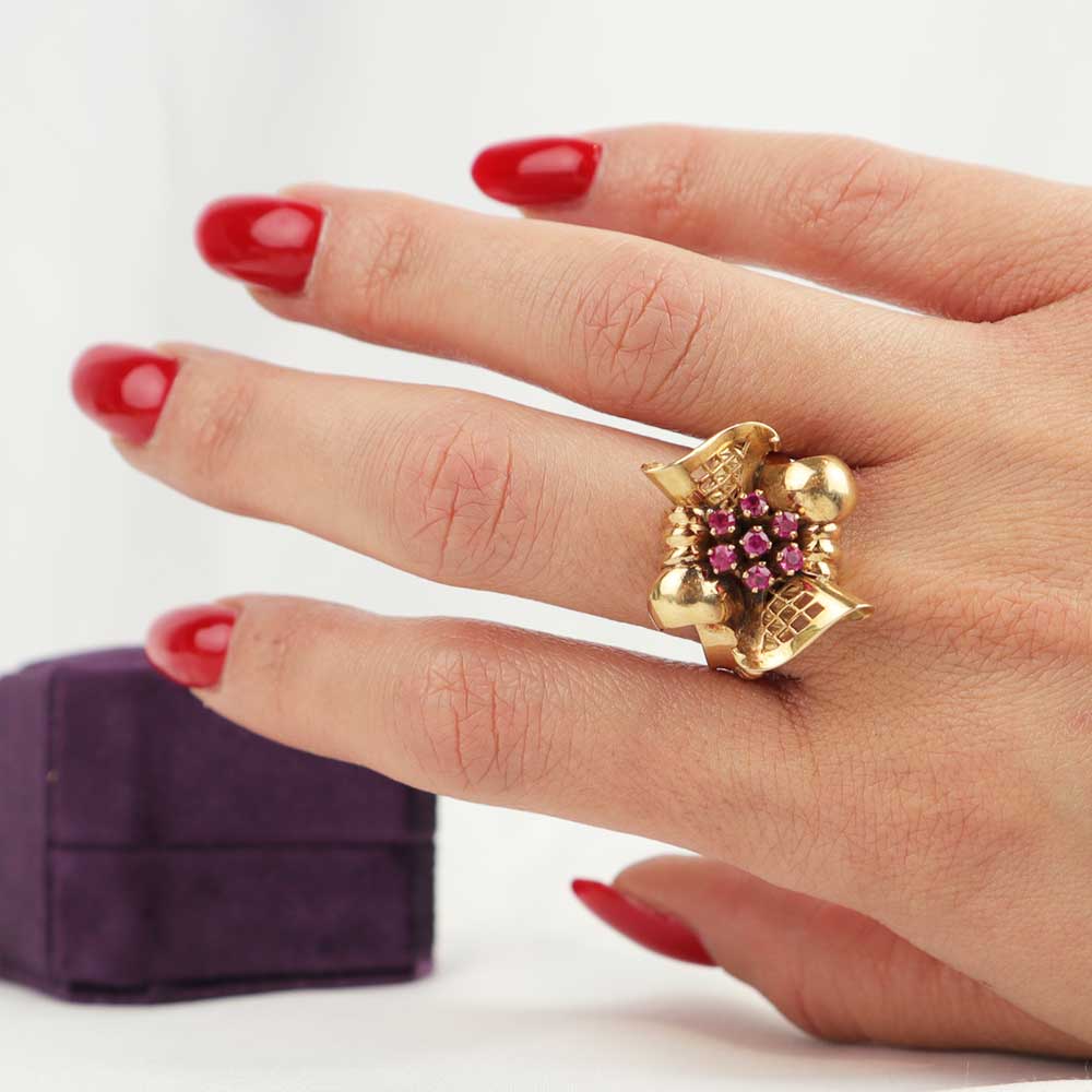 Anello anni ''40 cod. 7357 - Oro Tesori