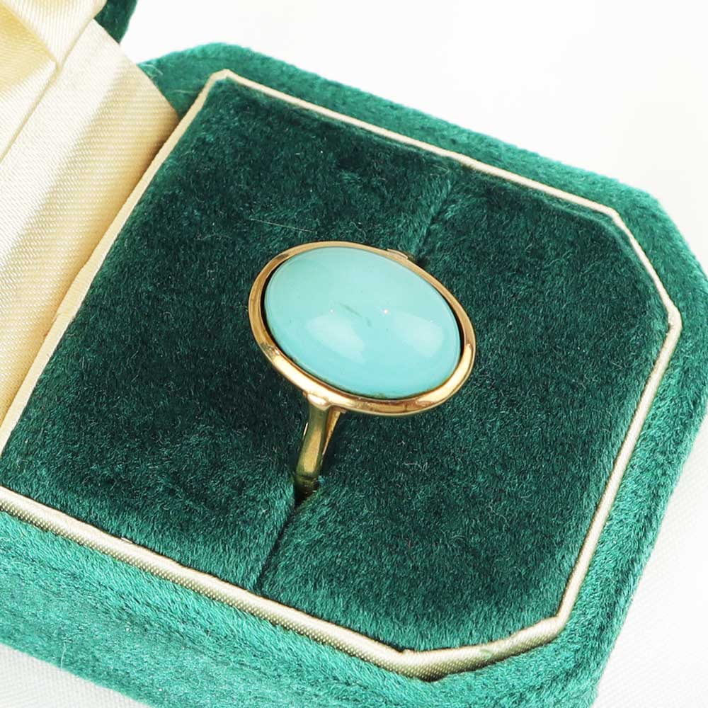 Anello con turchese cod. 7626 - Oro Tesori