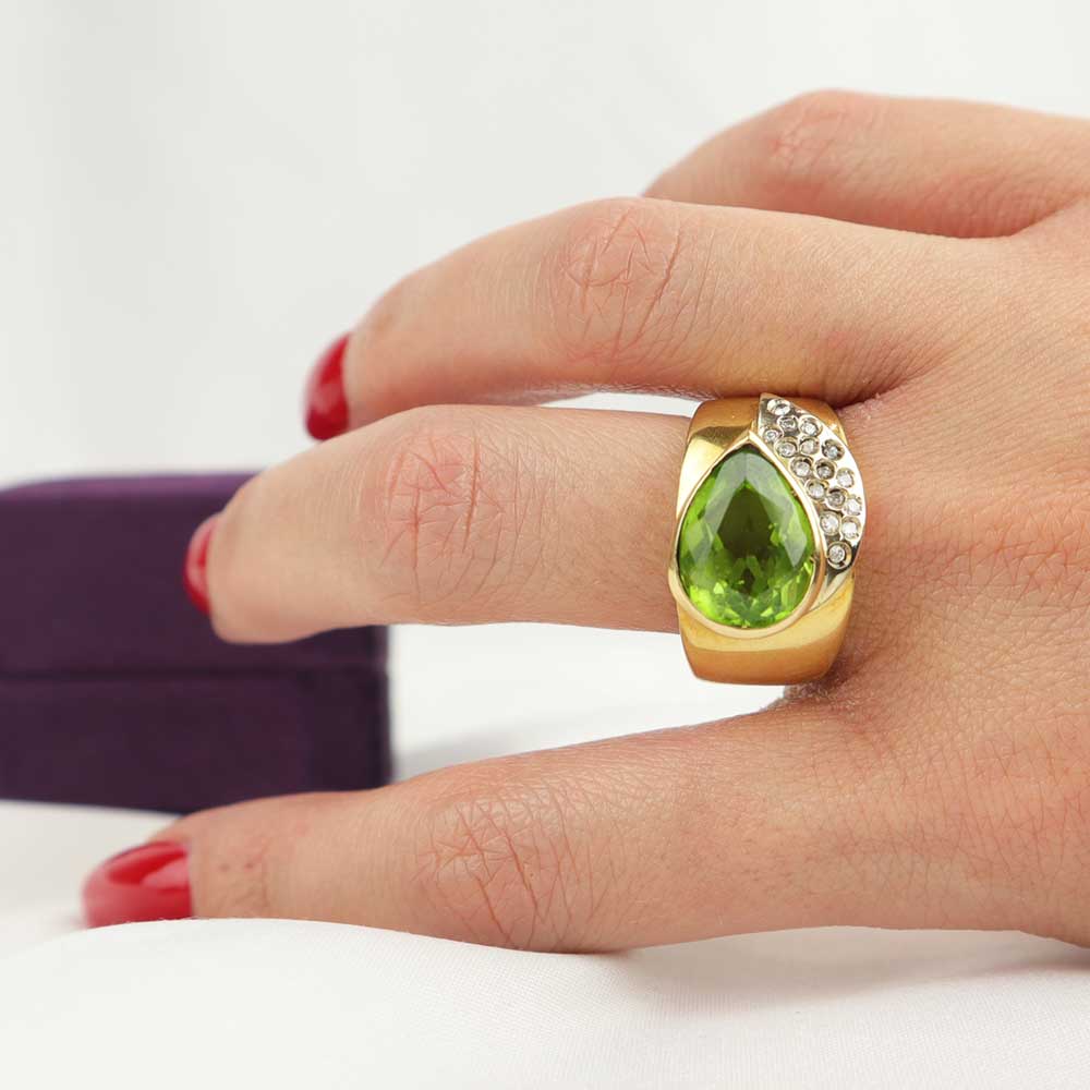 Anello goccia cod. 7351 - Oro Tesori