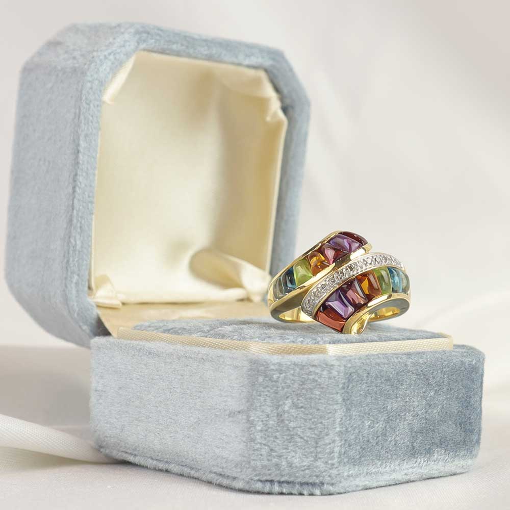 Anello pietre cod. 7680 - Oro Tesori