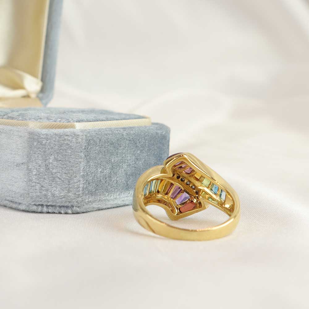 Anello pietre cod. 7680 - Oro Tesori