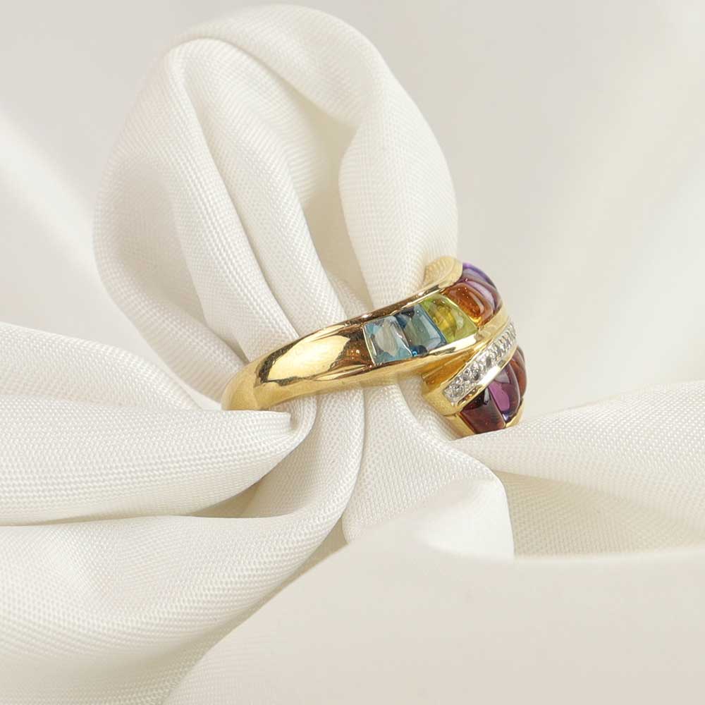 Anello pietre cod. 7680 - Oro Tesori