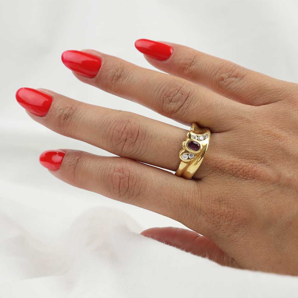 Anello rubino cod. 7766 - Oro Tesori