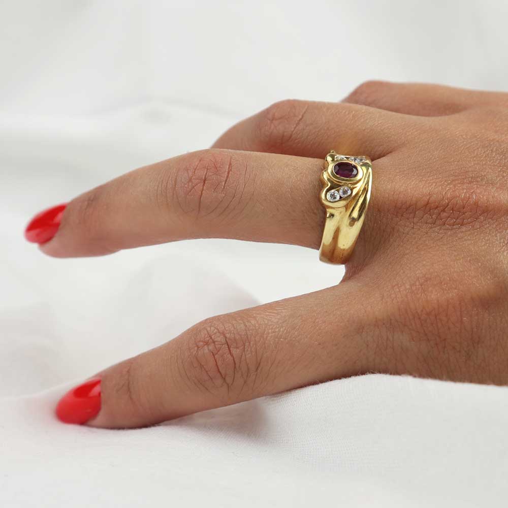 Anello rubino cod. 7766 - Oro Tesori