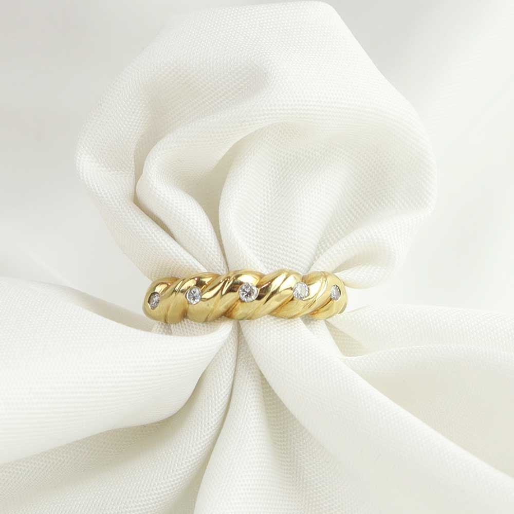 Anello vintage diamanti cod. 7718 - Oro Tesori