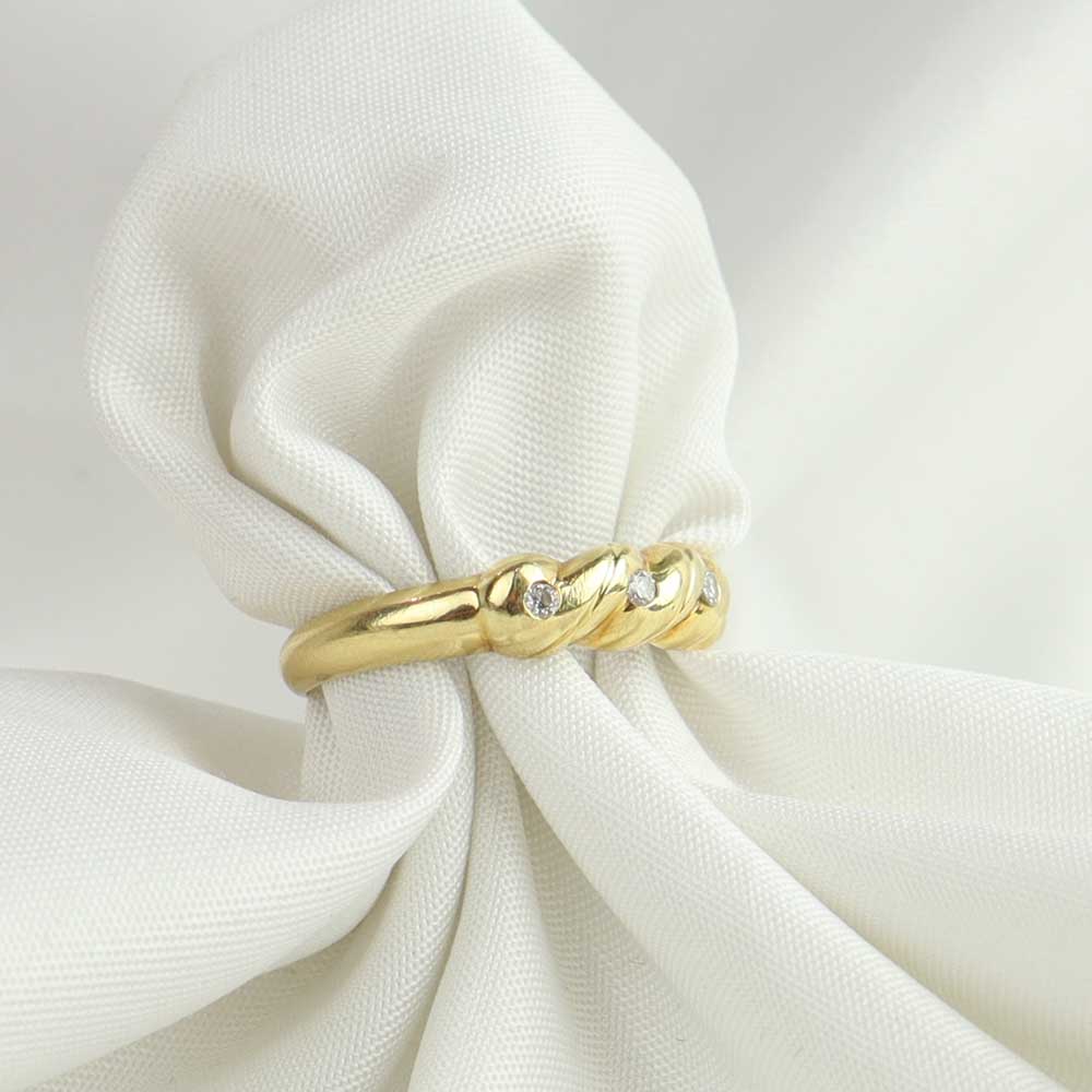 Anello vintage diamanti cod. 7718 - Oro Tesori