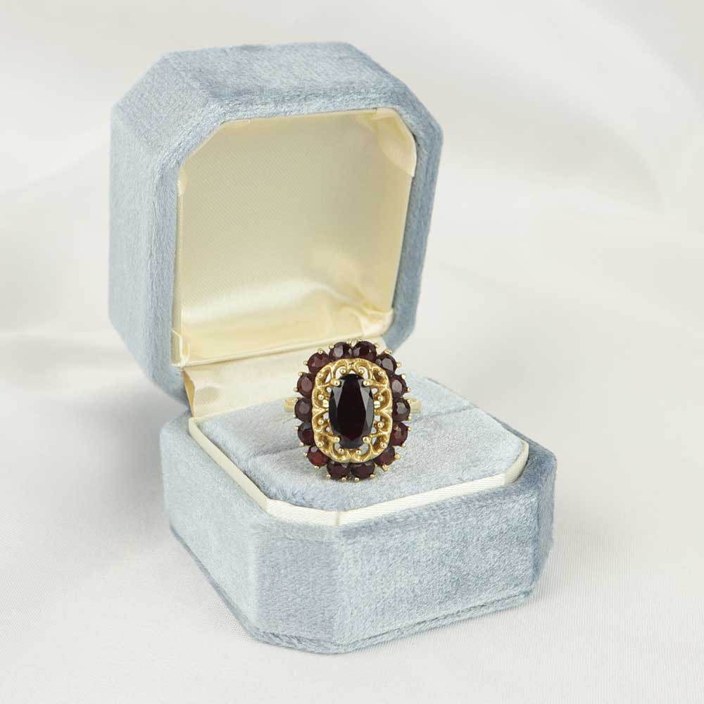 Anello vintage granati cod. 7508 - Oro Tesori