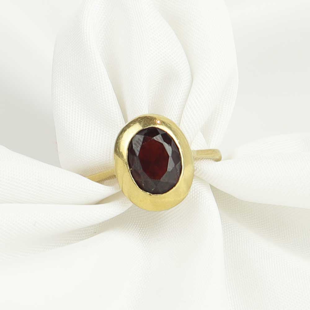 Anello vintage granato cod. 7377 - Oro Tesori