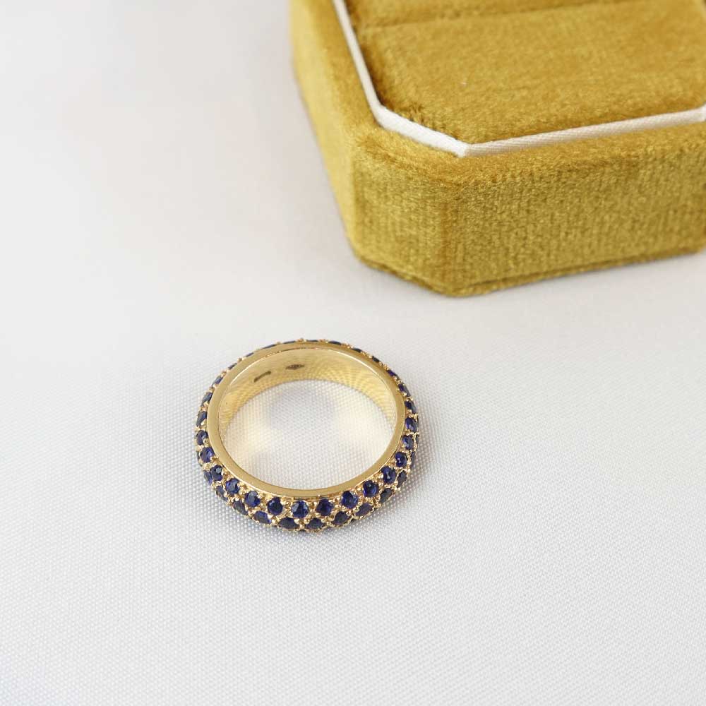 Anello zaffiri cod. 7807 - Oro Tesori