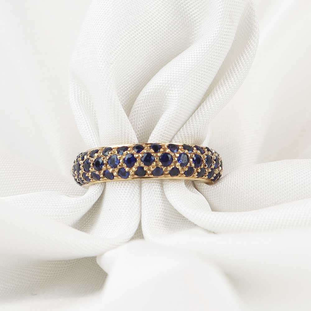 Anello zaffiri cod. 7807 - Oro Tesori