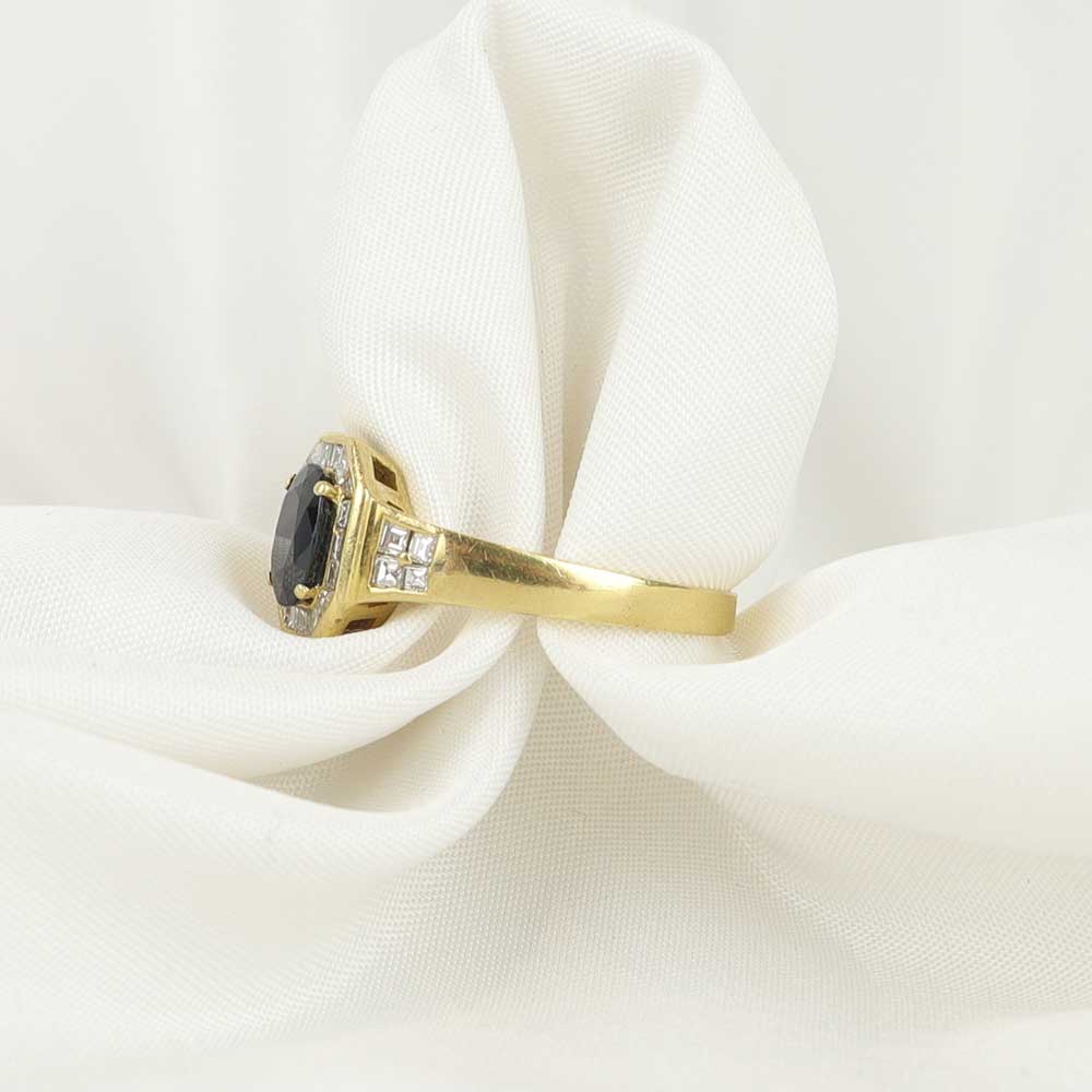 Anello zaffiro australiano cod. 7507 - Oro Tesori
