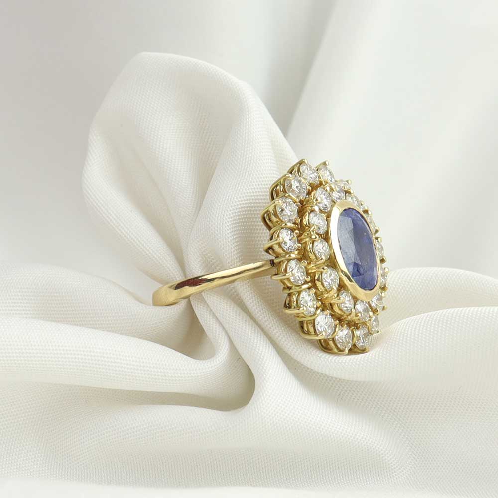 Anello Zaffiro cod. 7492 - Oro Tesori