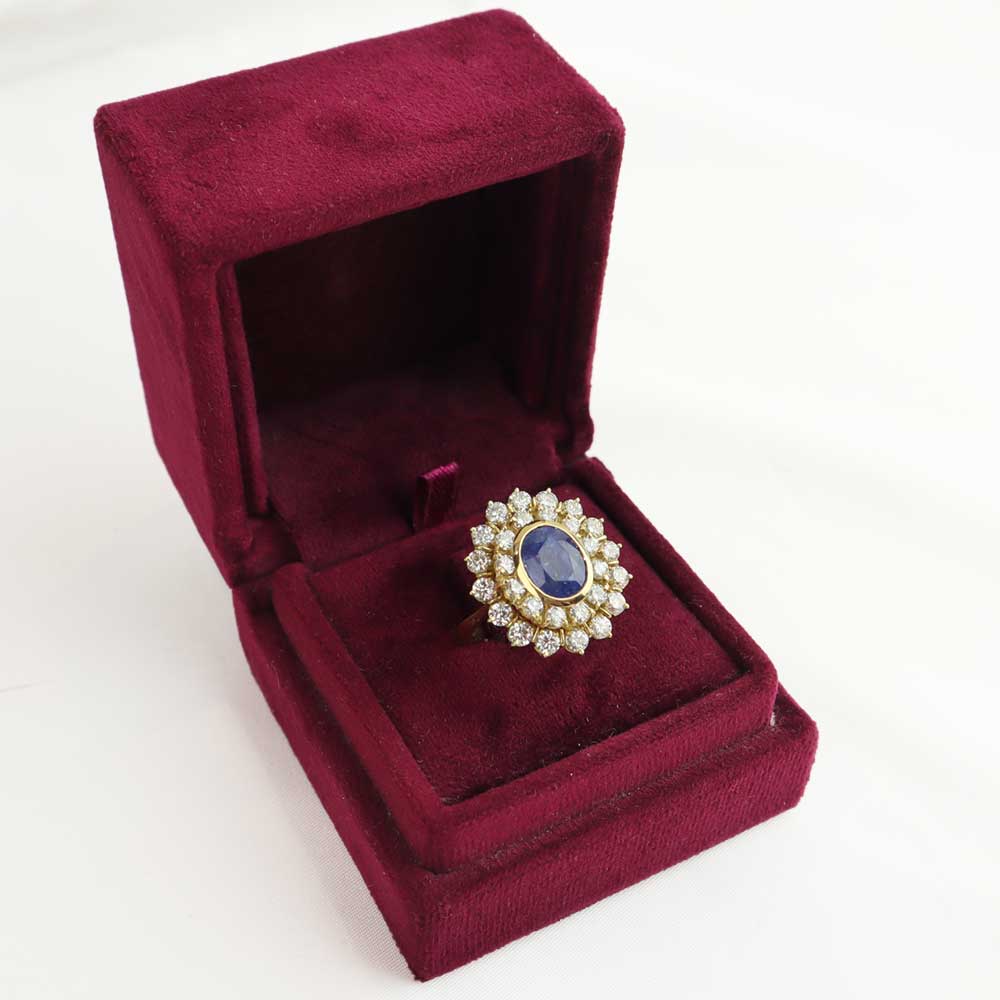 Anello Zaffiro cod. 7492 - Oro Tesori