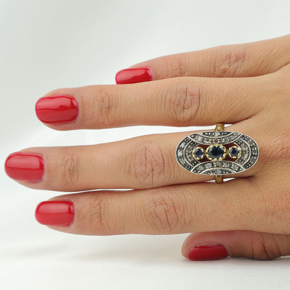 Anello Zaffiri cod. 5782