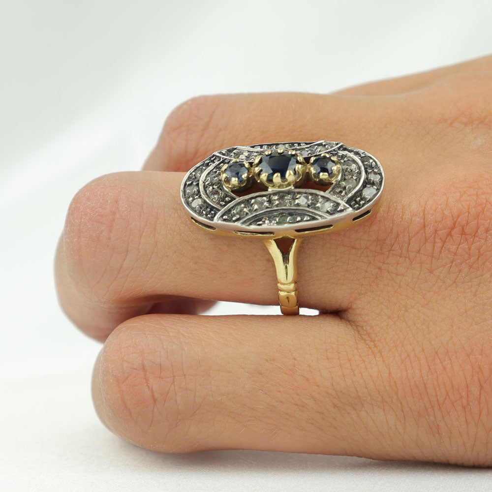 Anello Zaffiri cod. 5782
