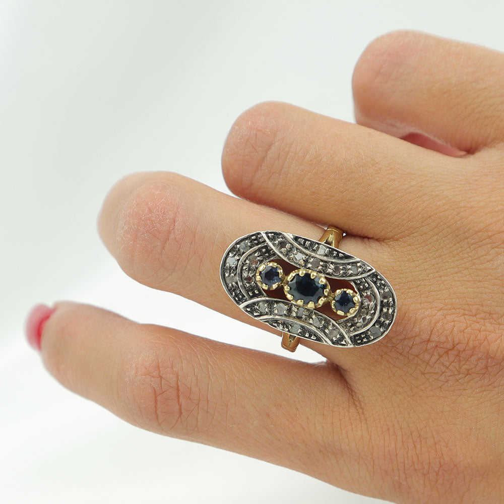 Anello Zaffiri cod. 5782