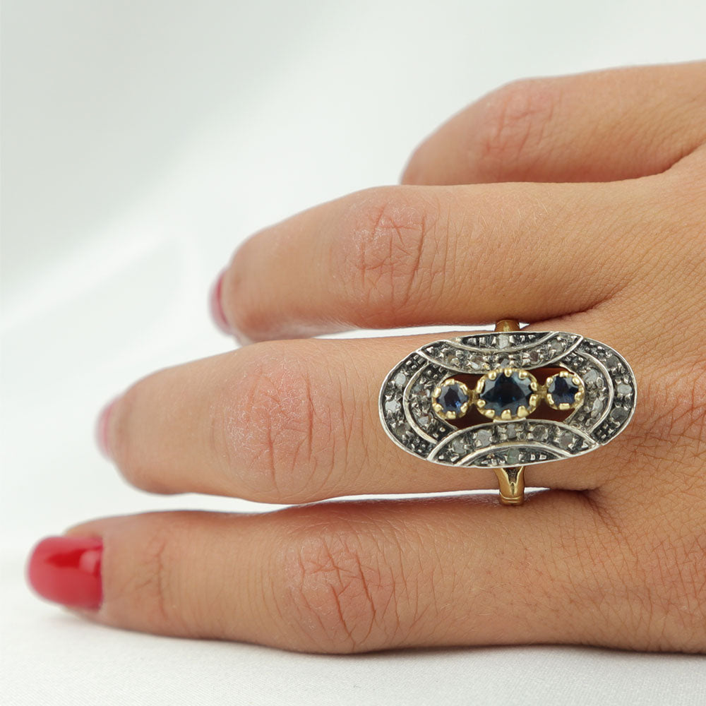 Anello Zaffiri cod. 5782