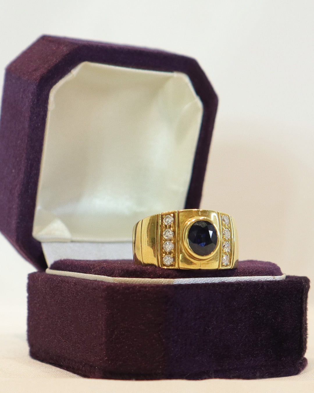 Anello Vintage Zaffiro cod. 8224