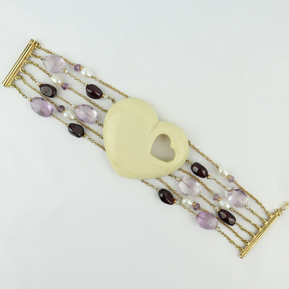 Bracciale cuore cod. 6156