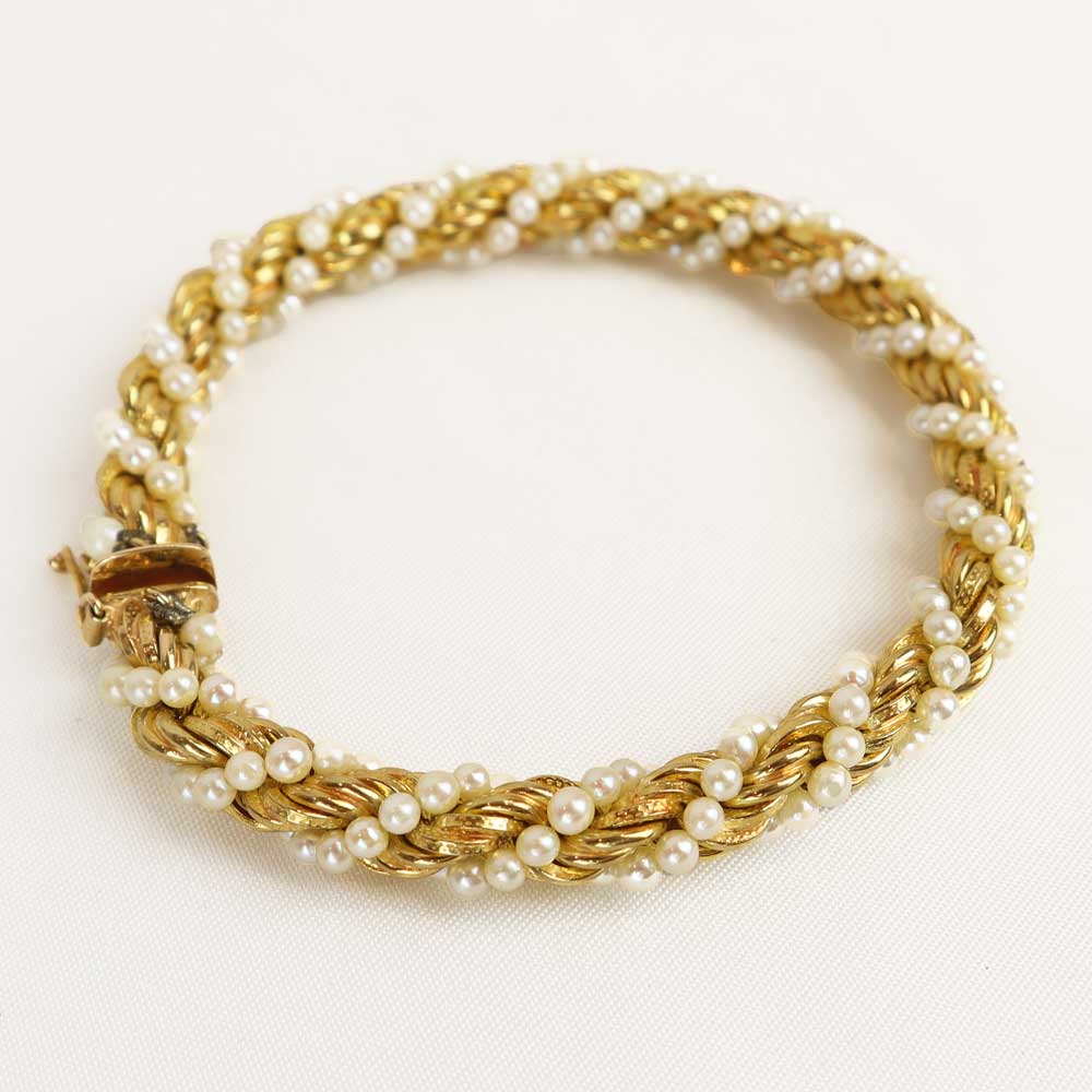 Bracciale oro e perle cod. 7616 - Oro Tesori