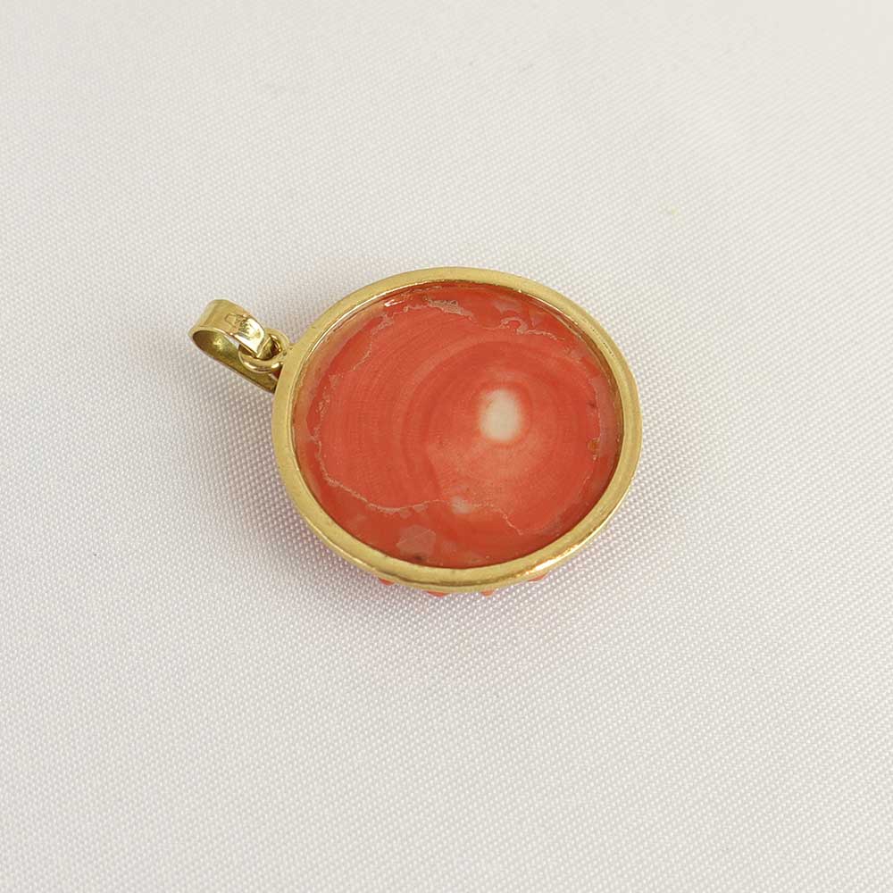 Ciondolo corallo cod. 7038 - Oro Tesori