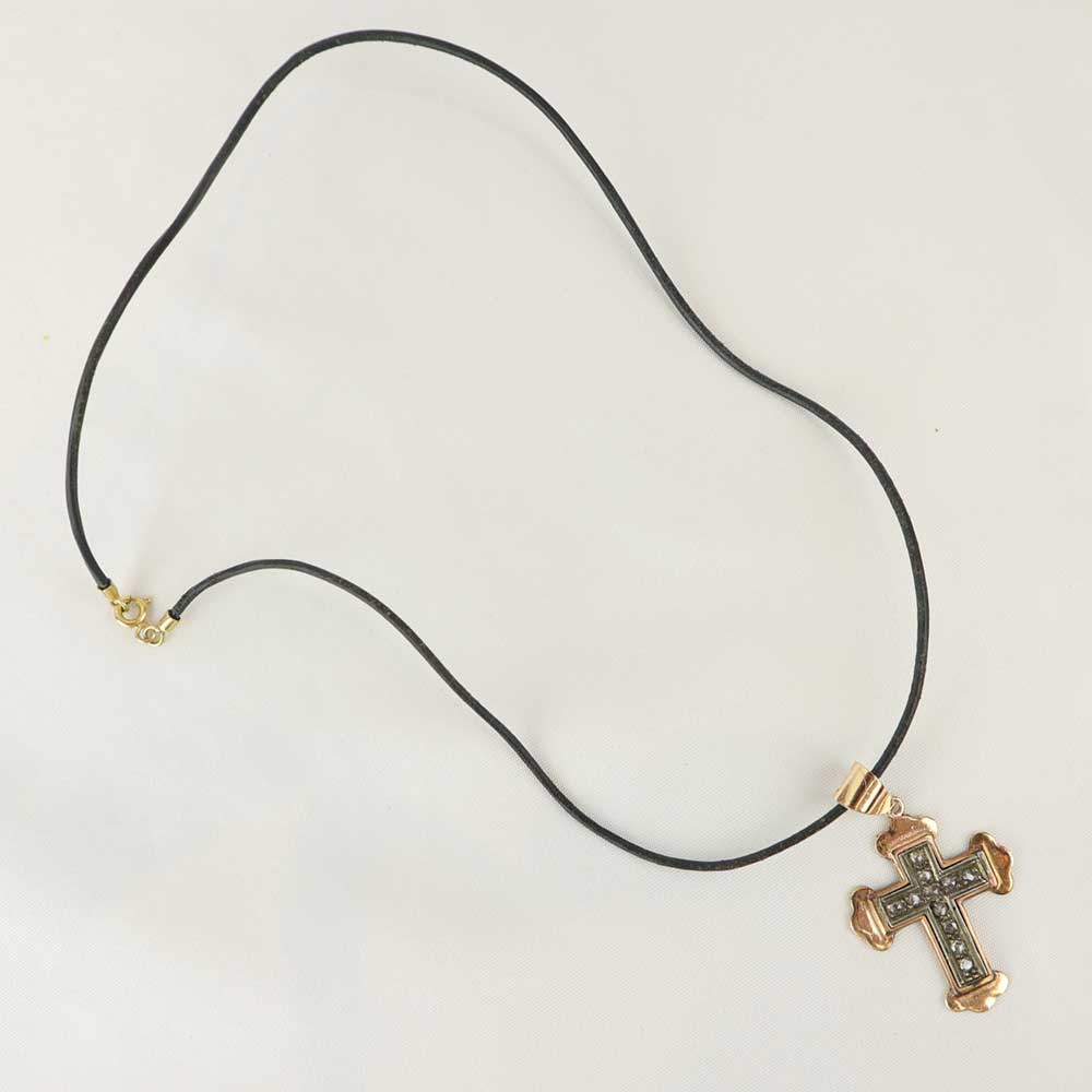 Ciondolo croce vintage cod. 7645 - Oro Tesori