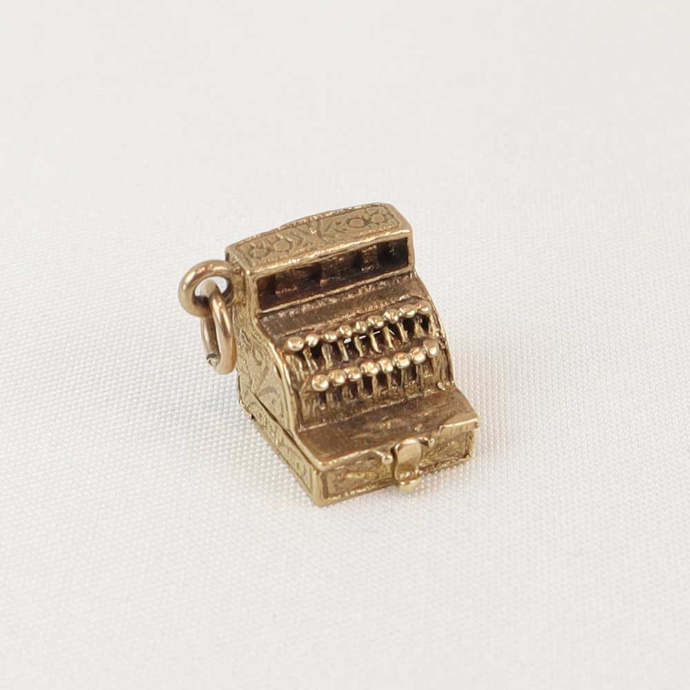 Ciondolo vintage registratore cassa apribile cod. 004 - Oro Tesori