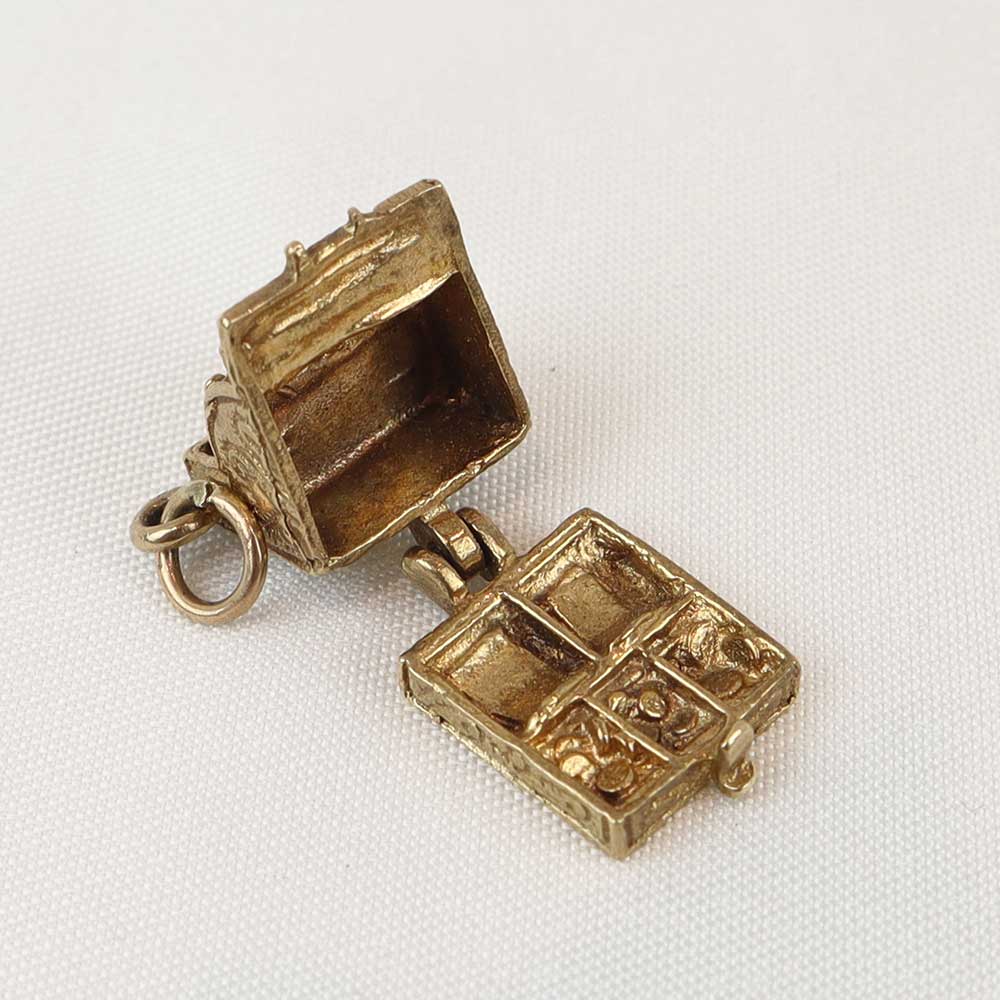 Ciondolo vintage registratore cassa apribile cod. 004 - Oro Tesori