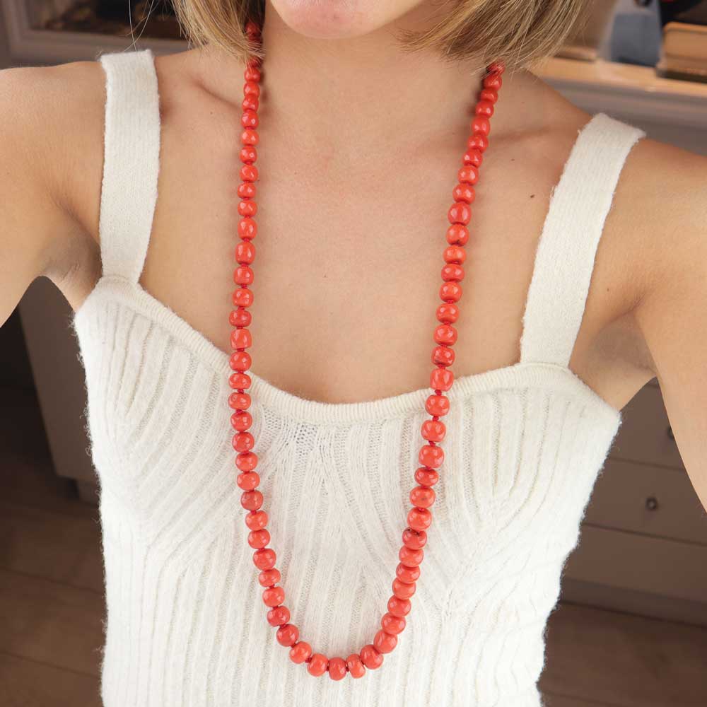 Collana corallo cod. 7612 - Oro Tesori