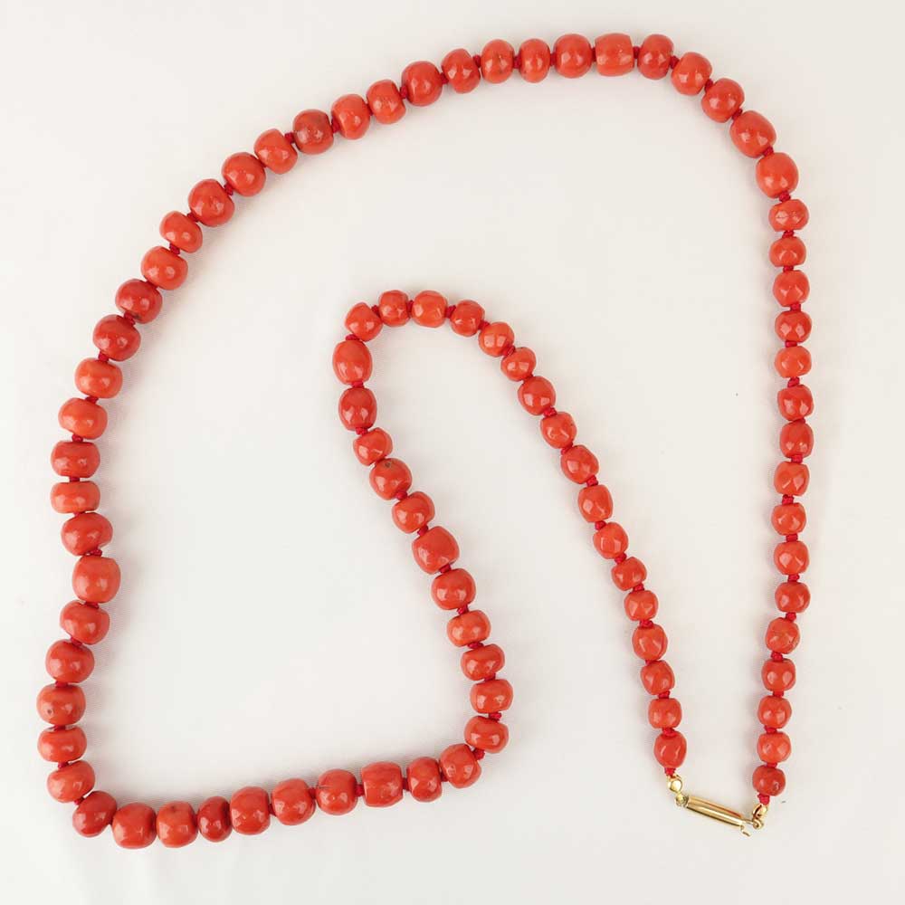Collana corallo cod. 7612 - Oro Tesori