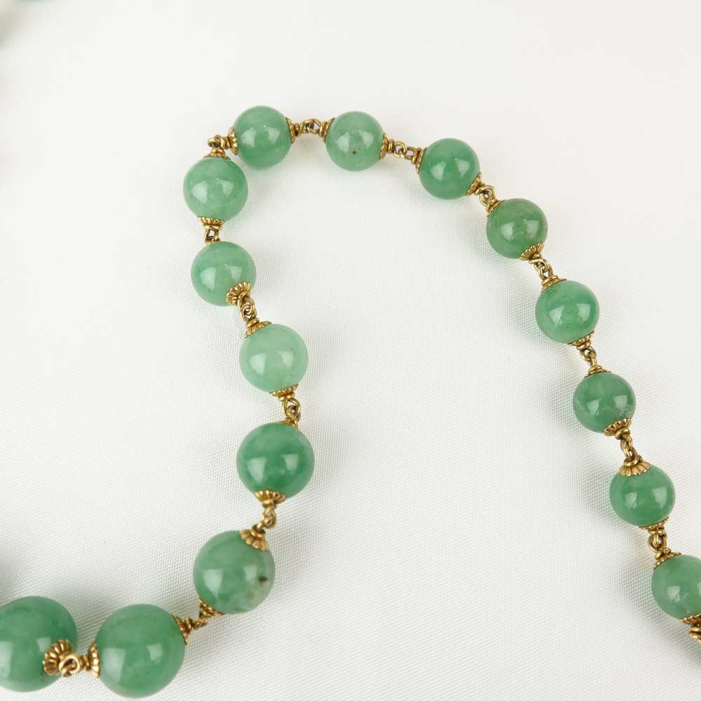 Collana giadeite cod. 7605 - Oro Tesori