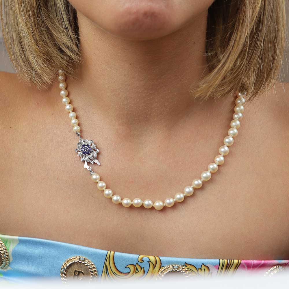Collana perle mare cod. 7142 - Oro Tesori