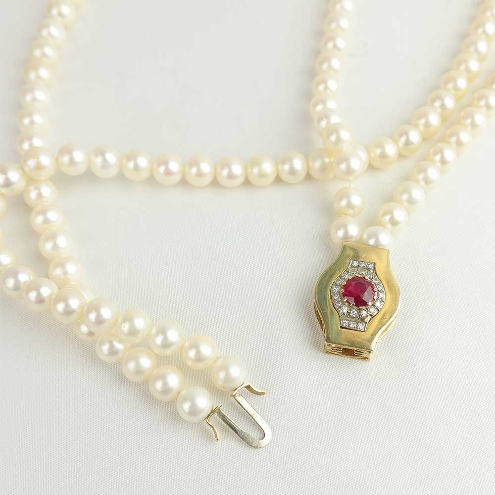 Collana perle mare cod. 7617 - Oro Tesori