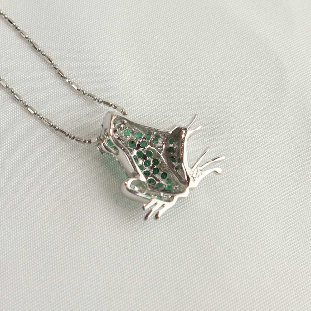 Collana rana con smeraldi cod 004 - Oro Tesori