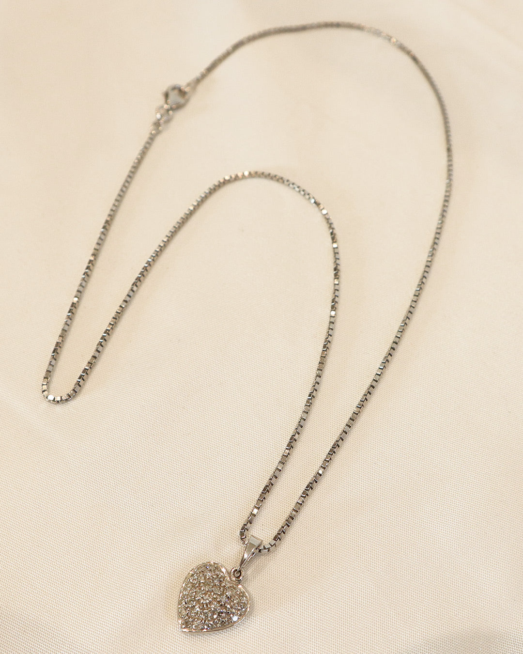 Collana cuore e diamanti COD. 8225