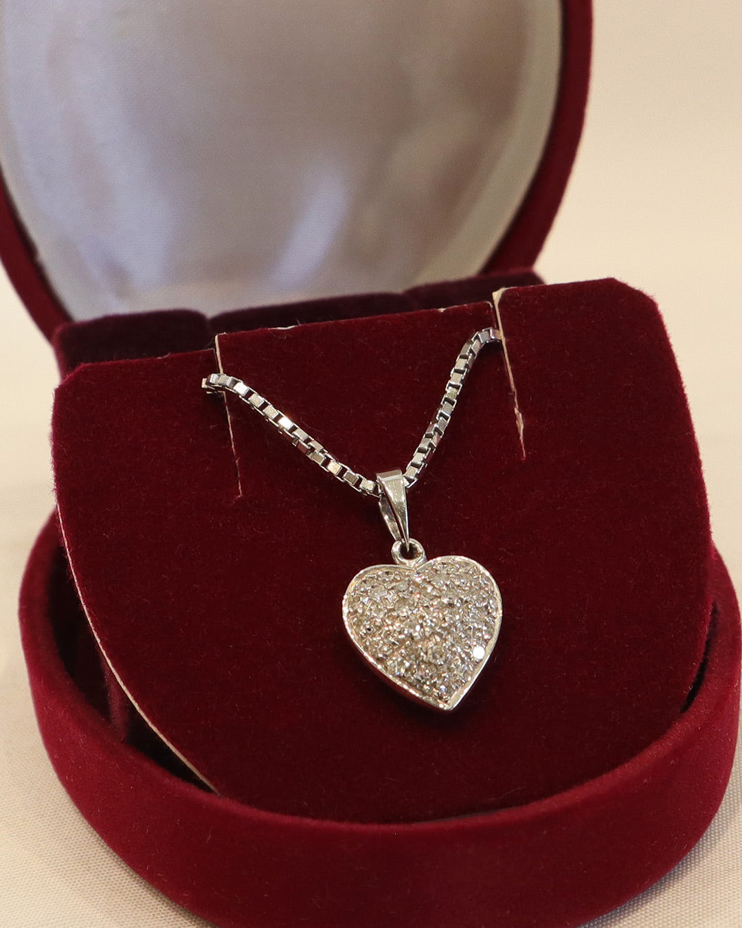 Collana cuore e diamanti COD. 8225