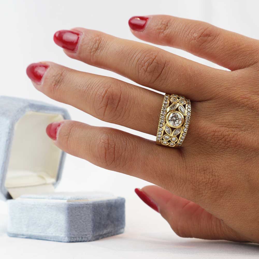 Fascia oro e diamanti cod. 002 - Oro Tesori