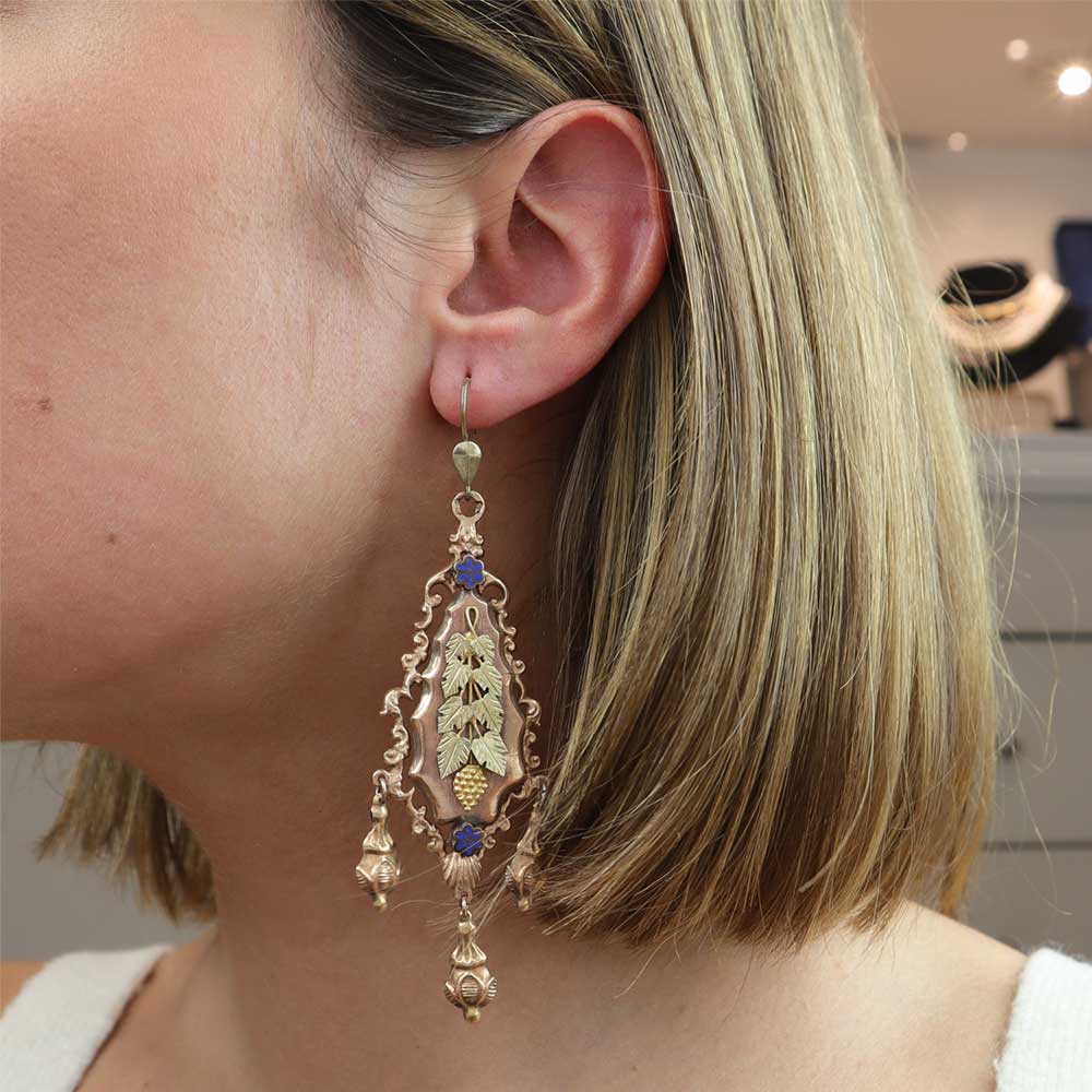 Orecchini borbonici cod. 7497 - Oro Tesori
