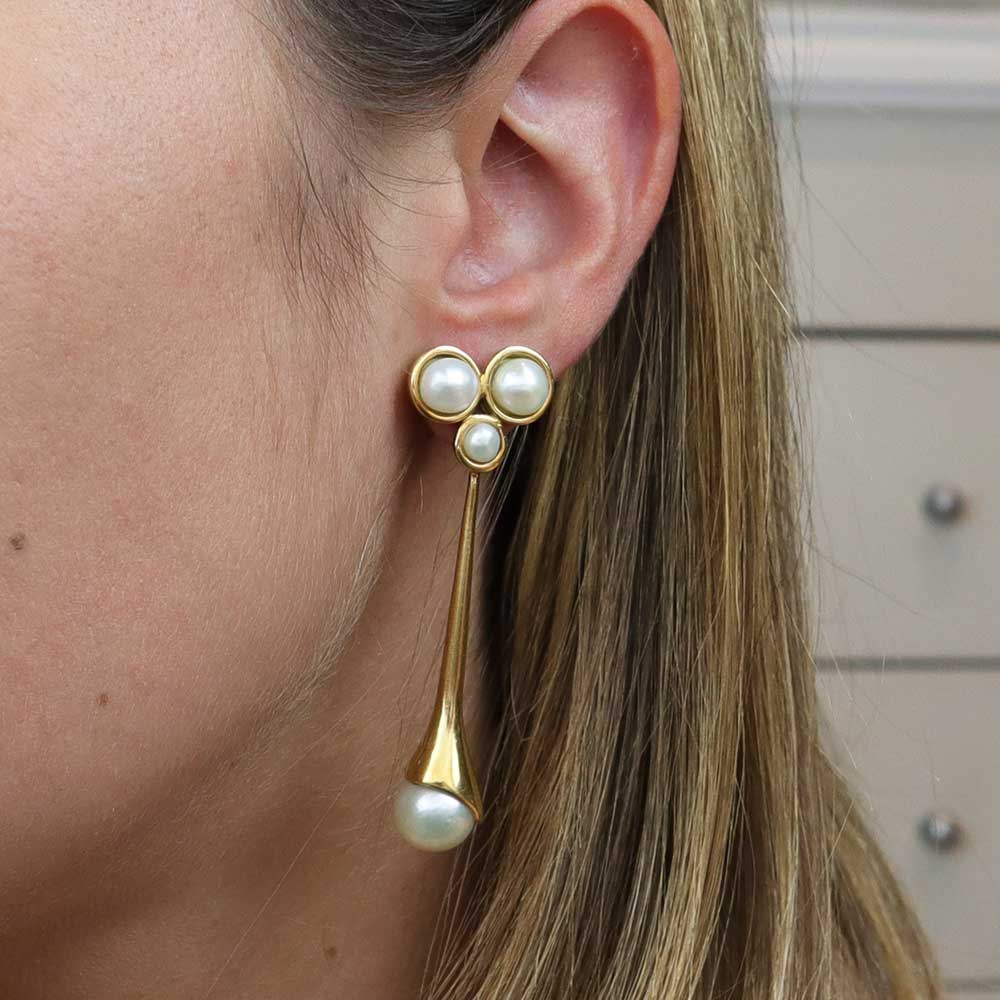 Orecchini vintage perle cod. 7709 - Oro Tesori