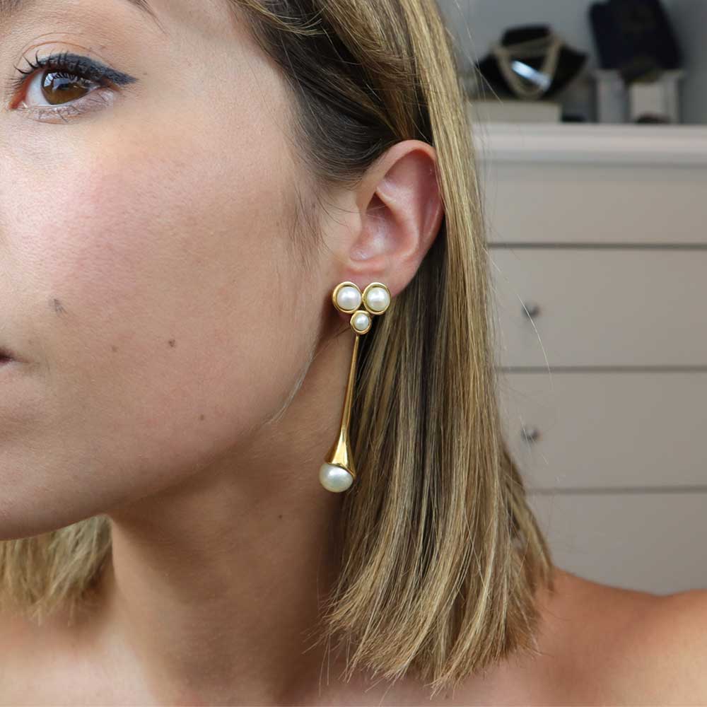 Orecchini vintage perle cod. 7709 - Oro Tesori