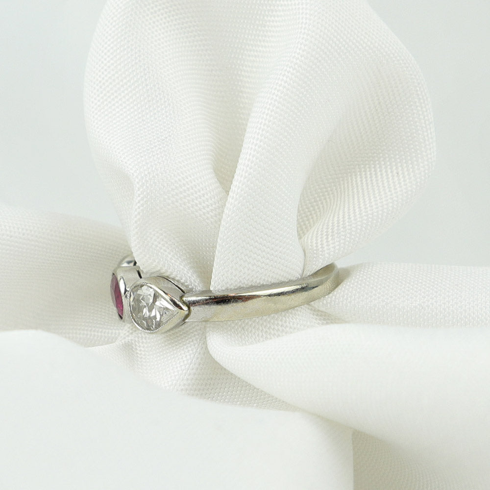 Anello Rubino e diamanti cod. 6190