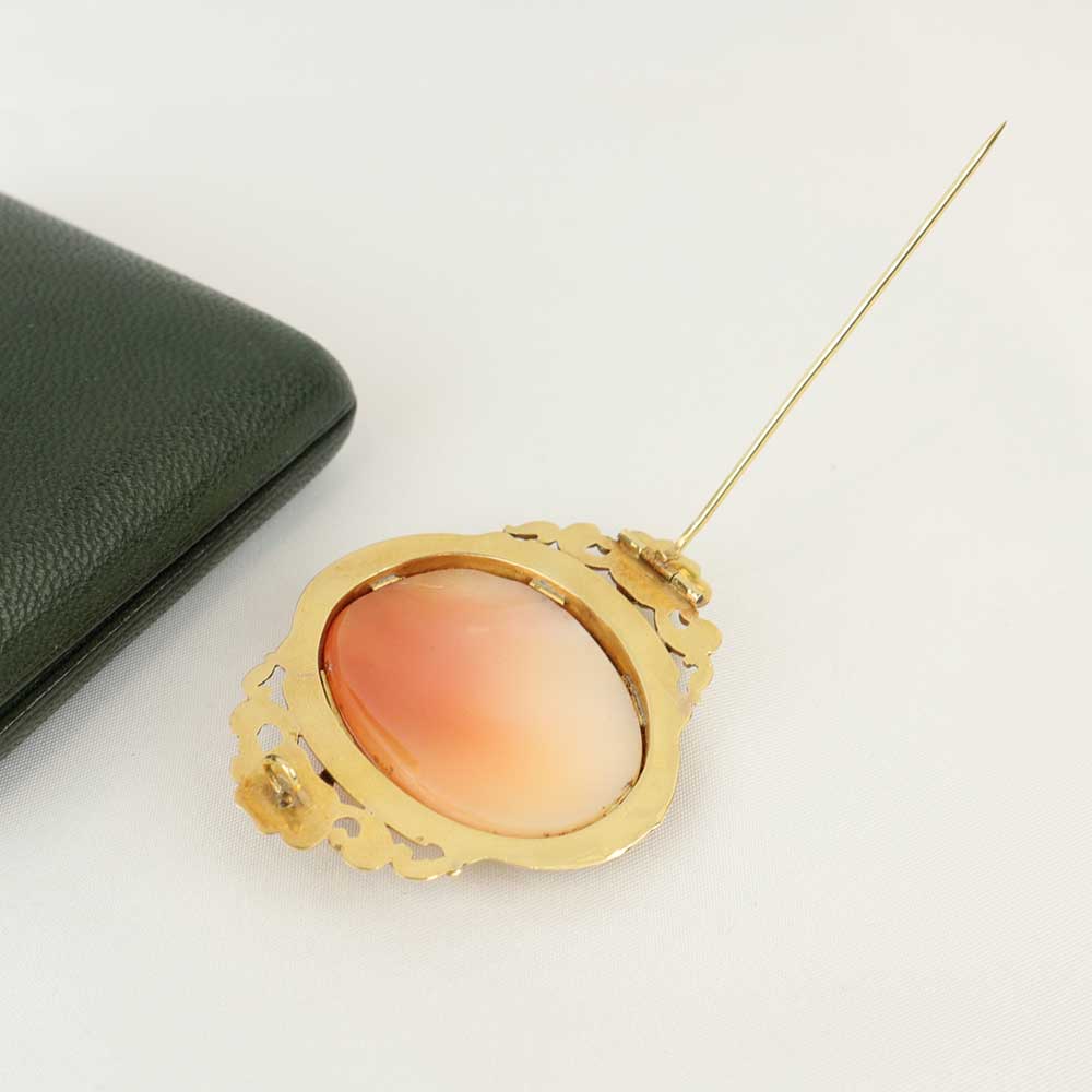 Spilla antica con cammeo cod. 7653 - Oro Tesori