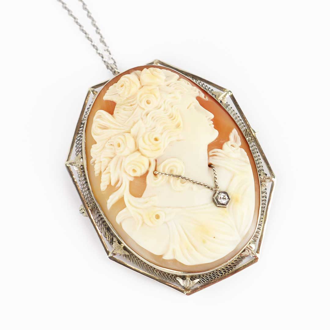 Spilla / ciondolo Art Noveau cod. 7481 - Oro Tesori